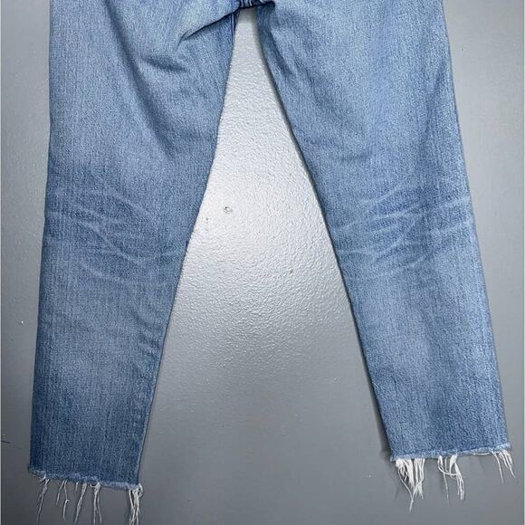 Moussy Vintage MV Yardley Tapered Jeans In Light Blue Wash Size 25 Straight Leg - Picture 7 of 10
